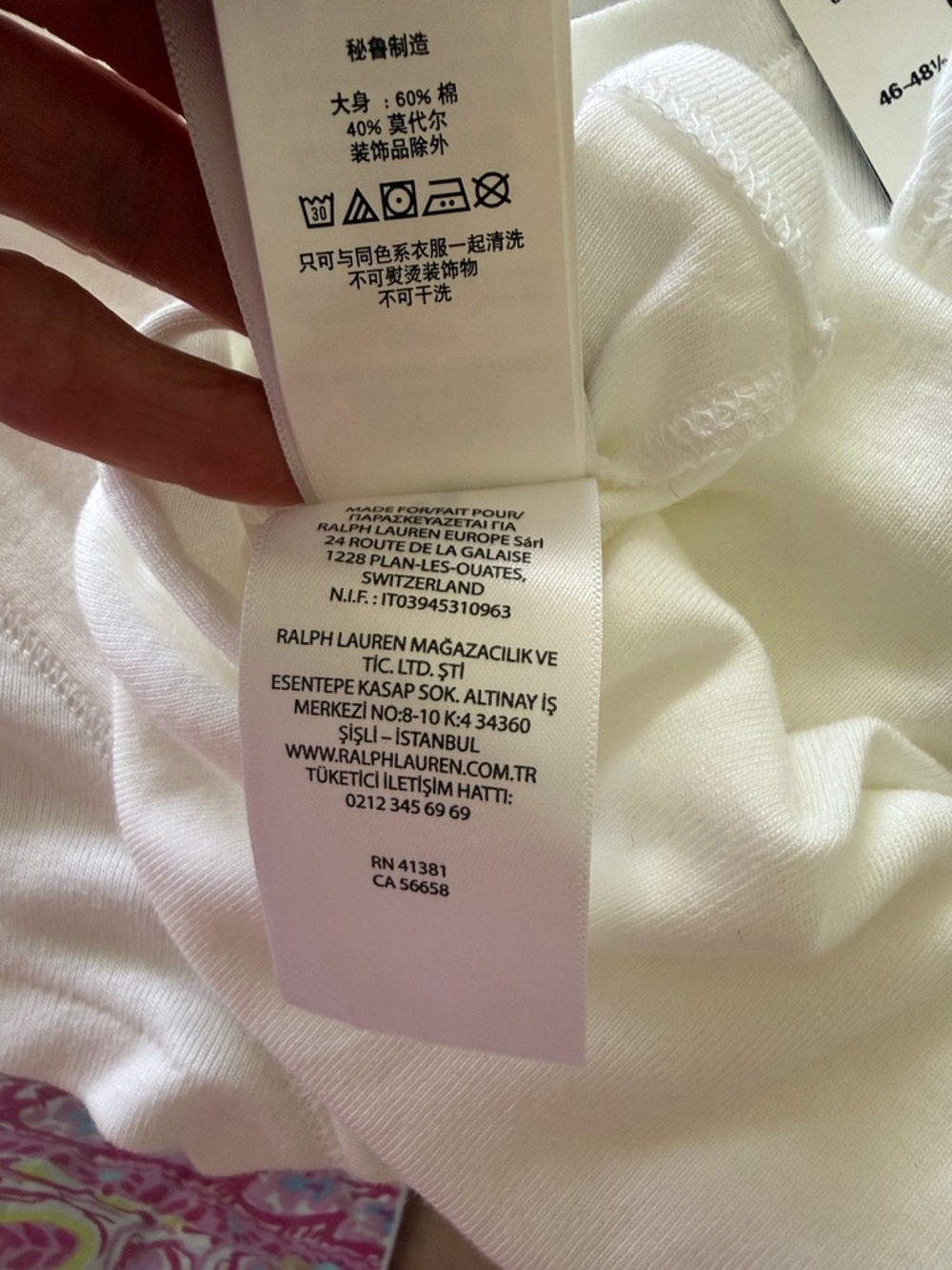 Polo by Ralph Lauren Girls Short Sleeve Tee with Pink Pony Logo  White NWT sz 6 - Picture 5 of 10
